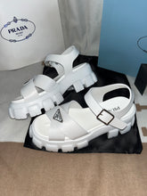 Load image into Gallery viewer, White Chunky P Sandals