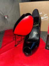 Load image into Gallery viewer, Black Open Toe Heels