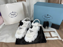 Load image into Gallery viewer, White Chunky P Sandals