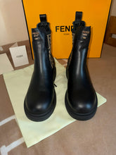 Load image into Gallery viewer, Black Leather FF Boots