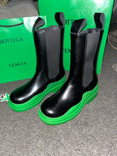 Load image into Gallery viewer, Green Leather Boots