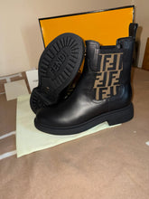 Load image into Gallery viewer, Black Leather FF Boots