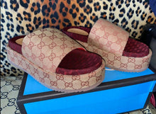 Load image into Gallery viewer, G Thick Platform Sliders