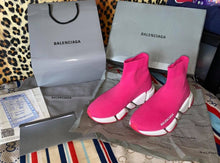 Load image into Gallery viewer, Bright Pink Sock Trainers