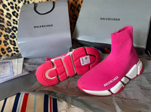 Load image into Gallery viewer, Bright Pink Sock Trainers