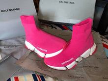Load image into Gallery viewer, Bright Pink Sock Trainers