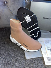 Load image into Gallery viewer, Tan Sock Trainers