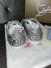Load image into Gallery viewer, Glittery Studded Plain Trainers