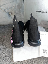 Load image into Gallery viewer, Pink Writing Sock Trainers