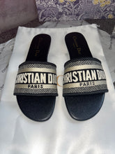 Load image into Gallery viewer, Black Paris Sandals