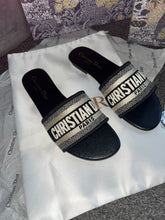 Load image into Gallery viewer, Black Paris Sandals