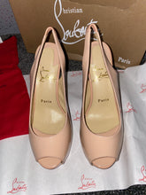 Load image into Gallery viewer, Cream Red Bottomed Heels