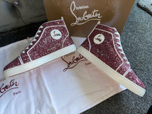 Load image into Gallery viewer, Glittery Hightop Pink Trainers