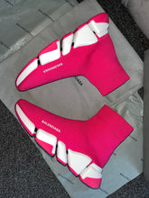 Load image into Gallery viewer, Bright Pink Sock Trainers