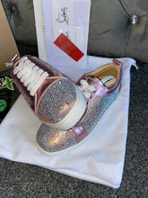 Load image into Gallery viewer, Diamond Pink Metallic Trainers
