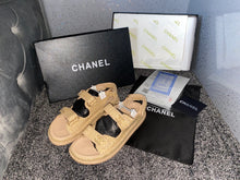Load image into Gallery viewer, Beige C Strapped Sandals