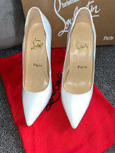 Load image into Gallery viewer, White Red Bottom Heels