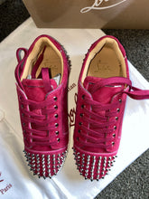Load image into Gallery viewer, Bright Pink Studded Trainers