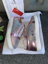 Load image into Gallery viewer, Diamond Pink Metallic Trainers