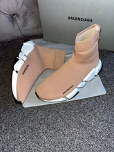 Load image into Gallery viewer, Tan Sock Trainers