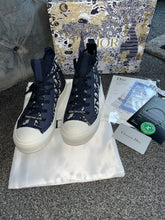 Load image into Gallery viewer, Navy Paris Hightops