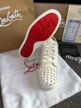 Load image into Gallery viewer, Plain White Studded Trainers