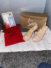 Load image into Gallery viewer, Cream Red Bottomed Heels