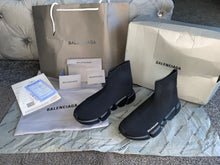 Load image into Gallery viewer, All Black Sock Trainers