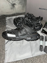 Load image into Gallery viewer, Black Track Trainers