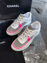 Load image into Gallery viewer, White, Pink & Grey C Runners