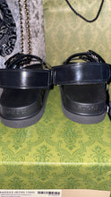 Load image into Gallery viewer, Black G Strapped Sandals
