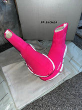 Load image into Gallery viewer, Bright Pink Sock Trainers