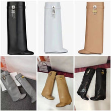 Load image into Gallery viewer, Shark Leather Boots