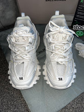 Load image into Gallery viewer, White Track Trainers