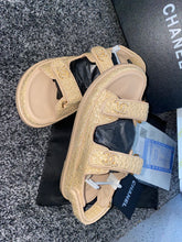 Load image into Gallery viewer, Beige C Strapped Sandals