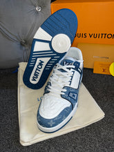 Load image into Gallery viewer, Blue & White Trainers
