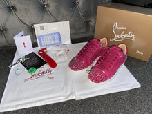 Load image into Gallery viewer, Bright Pink Studded Trainers