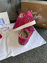 Load image into Gallery viewer, Bright Pink Studded Trainers