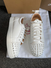 Load image into Gallery viewer, Plain White Studded Trainers
