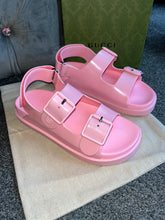 Load image into Gallery viewer, Pink Strap Rubber Sandals
