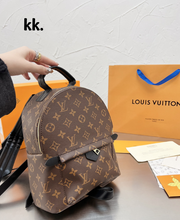 Load image into Gallery viewer, Brown Leather Backpack