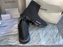 Load image into Gallery viewer, All Black Sock Trainers