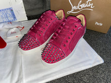 Load image into Gallery viewer, Bright Pink Studded Trainers