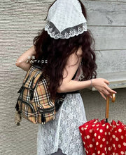 Load image into Gallery viewer, Checked Backpack
