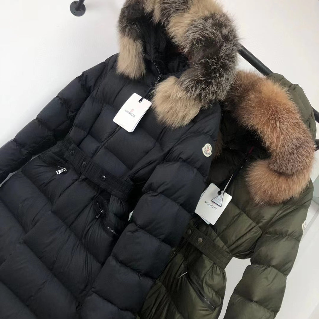 Long Fur Hooded Coat