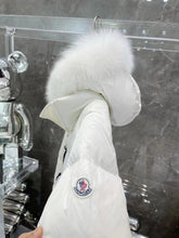 Load image into Gallery viewer, White Long Fur Hooded Coat
