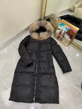 Load image into Gallery viewer, Long Fur Hood Coat
