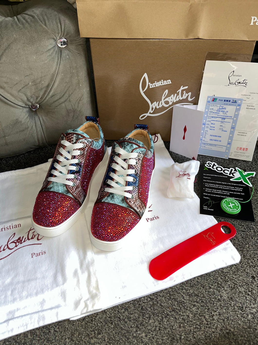 Colourful Diamond Red Bottoms