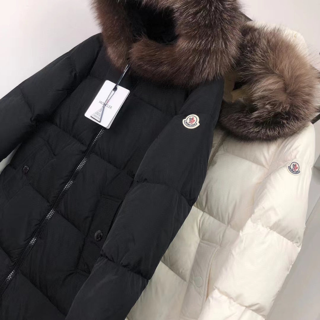 Long Winter Fur Hooded Coat