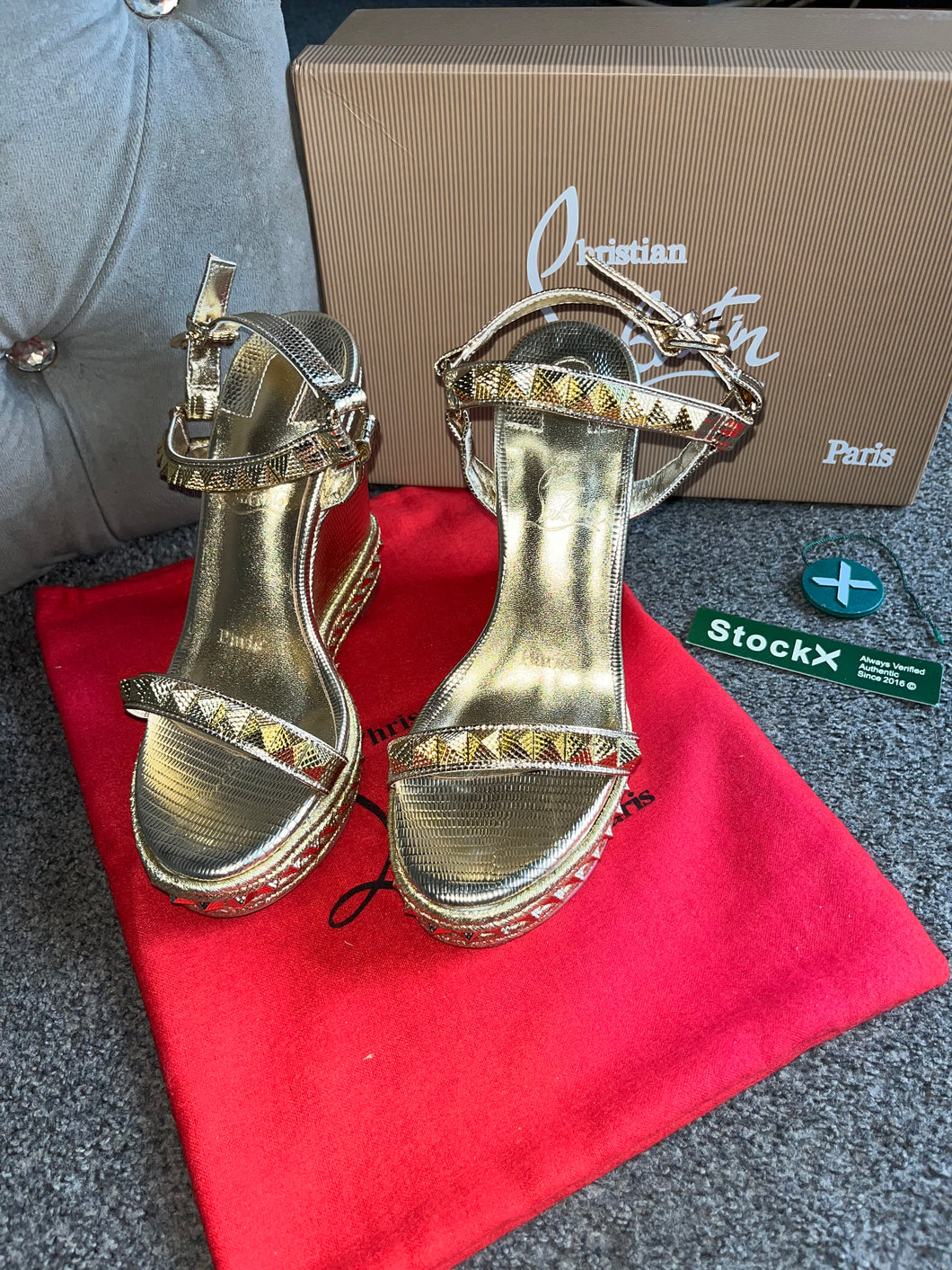 Gold Wedge Heels